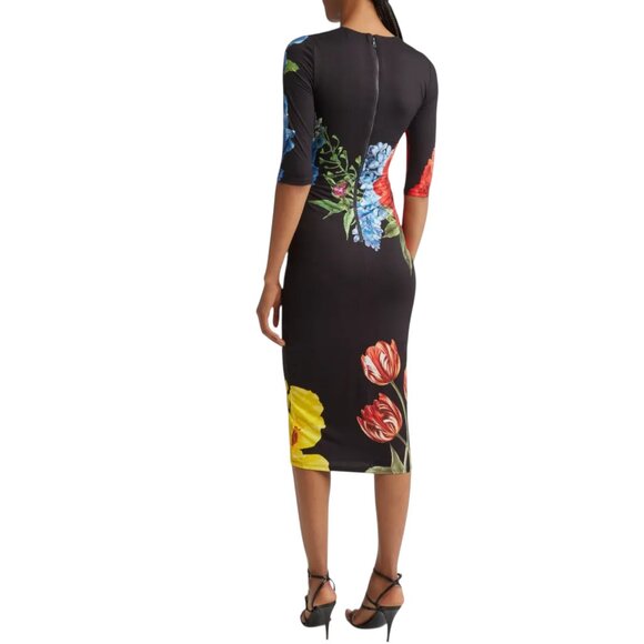 ALICE + OLIVIA DELORA MIDI DRESS SIZE XS/S NEW - Picture 4 of 9